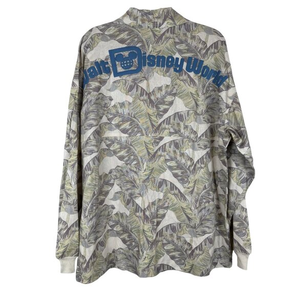 NWT Walt Disney World Spirit Jersey Green Leaves Button Down Shacket - XL - Picture 2 of 5